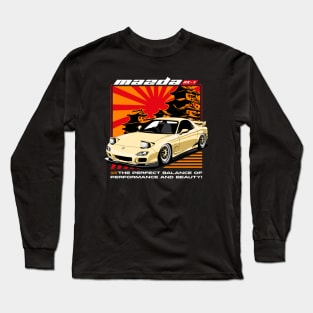 RX7 JDM Car Long Sleeve T-Shirt